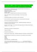 COUC 667 - Quiz Clinical Interviewing Skills and Assessment with Complete Solutions