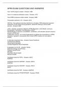 APRN EXAM QUESTIONS AND ANSWERS