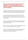 NUR 676 FINAL EXAM 2025&vert; BRAND NEW ACTUAL EXAM WITH 100&percnt; VERIFIED QUESTIONS AND CORRECT SOLUTIONS&vert; GUARANTEED VALUE PACK&vert; ACE YOUR GRADES&period;