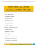 ECDIS All Questions WITH CORRECT ANSWERS 100&percnt; PASS