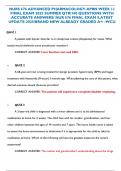 NURS 676 ADVANCED PHARMACOLOGY-APRN WEEK 11 FINAL EXAM 2025 SUMMER QTR&sol;100 QUESTIONS WITH ACCURATE ANSWERS&sol; NUR 676 FINAL EXAM &sol;LATEST UPDATE-2025&sol;BRAND NEW ALREADY GRADED A&plus;&colon; -WCU