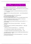 NHSA - Georgia Driver's Ed Exam Questions with Accurate Answers
