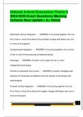 Edexcel A-level Economics Theme 3  2024&sol;2025 Exam Questions Marking  Scheme New Update &vert; A&plus; Rated