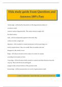 Efda study guide Exam Questions and Answers 100&percnt; Pass