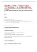 PHARM 2 EXAM 1 ATI QUESTIONS WITH CORRECT ANSWERS 2025&period;