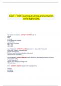 CC2- Final Exam questions and answers latest top score
