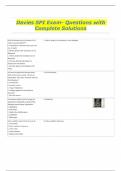Davies SPI Exam - Questions with Complete Solutions