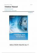 Solution Manual Federal Tax Research 12th Edition Sawyers&comma;  Steven Gill