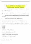 Davies SPI Review EXAM Questions - Questions with Complete Solutions
