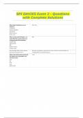 SPI DAVIES Exam 2 - Questions with Complete Solutions