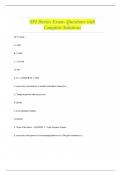 SPI Davies Exam- Questions with Complete Solutions