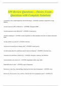 SPI Review Questions &ndash; Davies Exam - Questions with Complete Solutions