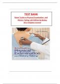 Test Bank Bates Guide To Physical Examination and History Taking 13th Edition by Bickley