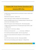 Virginia HIC Exam Practice Questions and Answers 100&percnt; Pass