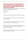 NBE SCIENCE PRACTICE TEST 2025&vert; BRAND NEW ACTUAL EXAM WITH 100&percnt; VERIFIED QUESTIONS AND CORRECT SOLUTIONS&vert; GUARANTEED VALUE PACK&vert; ACE YOUR GRADES&period;