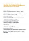 New 2025 NUR 629 Exam For Maryville  University Of St Louis Missouri Equipped with  Q&A&comma; Verified Answers Graded A&plus; 