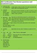IBA Certification Test Review questions well answered to pass