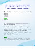 ASA 103 Exam V2 &lpar;Latest 2025&sol; 2026 Update&rpar; Questions & Answers&vert; Grade A&vert; 100&percnt; Correct &lpar;Verified Solutions&rpar;