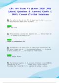 ASA 104 Exam V1 &lpar;Latest 2025&sol; 2026 Update&rpar; Questions & Answers&vert; Grade A&vert; 100&percnt; Correct &lpar;Verified Solutions&rpar;
