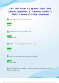 ASA 105 Exam V1 &lpar;Latest 2025&sol; 2026 Update&rpar; Questions & Answers&vert; Grade A&vert; 100&percnt; Correct &lpar;Verified Solutions&rpar;