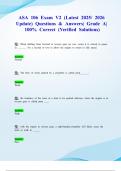 ASA 106 Exam V2 &lpar;Latest 2025&sol; 2026 Update&rpar; Questions & Answers&vert; Grade A&vert; 100&percnt; Correct &lpar;Verified Solutions&rpar;