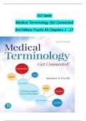 TEST BANK Medical Terminology Get Connected 3rd Edition Frucht All Chapters 1 - 17
