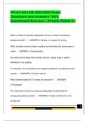 PICAT&sol;ASVAB 2024&sol;2025 Exam  Questions and Answers 100&percnt;  Guaranteed Success &vert; Already Rated A&plus;