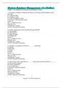 TEST BANK for Modern Database Management&comma; 13e &lpar;Hoffer&rpar; updates