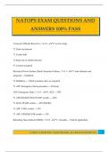 NATOPS EXAM QUESTIONS AND ANSWERS 100&percnt; PASS
