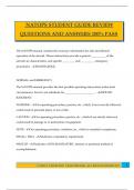 NATOPS STUDENT GUIDE REVIEW QUESTIONS AND ANSWERS 100&percnt; PASS