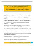 NATOPS question bank Exam Questions and Answers 100&percnt; Pass
