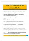 NATOPS Exam Questions and Answers 100&percnt; Pass