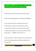 Tort - Unit 8 &ndash; Land 2024&sol;2025 Exam All  Answers and Illustrations Given