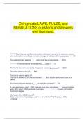 Chiropractic LAWS&comma; RULES&comma; and REGULATIONS questions and answers well illustrated