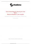 Davis Advantage for Maternal-Newborn Nursing Critical Components of Nursing Care 4th Edition Roberta Durham Test bank&lpar;All Chapters &comma; 100&percnt; Verified and Original Resource&rpar; High-Quality Format &vert; A&plus; Grade &vert; Perfect for Educators & Students
