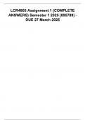 LCR4805 Assignment 1 (COMPLETE ANSWERS) Semester 1 2025 (895789) - DUE 27 March 2025.