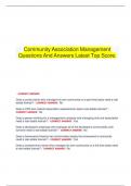 Community Association Management Questions And Answers Latest Top Score&period;