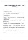 Crowd Manager&lpar;Questions With Correct Answers&rpar;