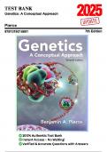 Test Bank for Genetics A Conceptual Approach 7th Edition byPierce 9781319216801