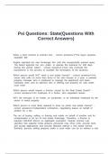Psi Questions&colon; State&lpar;Questions With Correct Answers&rpar;