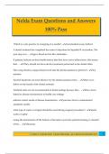 Nelda Exam Questions and Answers 100&percnt; Pass