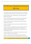 NU 100 Exam 1 Questions and Answers 100&percnt; Pass