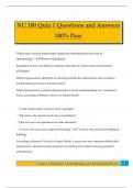 NU 100 Bundled Exams Questions and Answers 100&percnt; Pass Guaranteed
