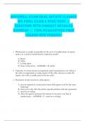 Rockwell Exam Real Estate Classes  WA Final Exam 2 2025&sol;2026 &vert;&vert;  QUESTIONS WITH CORRECT DETAILED  ANSWERS &vert;&vert; 100&percnt; GUARANTEED PASS  <BRAND NEW VERSION> 
