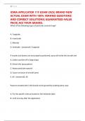 IOWA APPLICATOR 11F EXAM 2025&vert; BRAND NEW ACTUAL EXAM WITH 100&percnt; VERIFIED QUESTIONS AND CORRECT SOLUTIONS&vert; GUARANTEED VALUE PACK&vert; ACE YOUR GRADES&period;