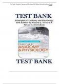 Test Bank for Principles of Anatomy and Physiology 15th Edition by Gerard J&period; Tortora & Bryan H&period; Derrickson Chapter 1-29 &vert; Complete Guide A&plus;