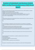 Taxation of Individuals and Business Entities 100&percnt; Verified Question&Answers&vert;2025 Brand New&excl;&excl;&excl;Taxation of Individuals and Business Entities 100&percnt; Verified Question&Answers&vert;2025 Brand New&excl;&excl;&excl;