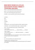 BIOCHEM MODULE 6 EXAM QUESTIONS WITH CORRECT ANSWERS 2025
