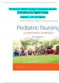 TEST BANK For Pediatric Nursing- A Case-Based Approach&comma; 2nd Edition by Tagher Knapp&comma; All Chapters 1 - 34&comma; Questions and answers with rationales &period;Complete Newest Version