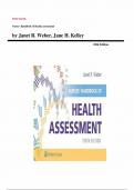 Test Bank - Nurses' Handbook of Health Assessment 10th Edition by Janet R Weber&comma; All Chapters